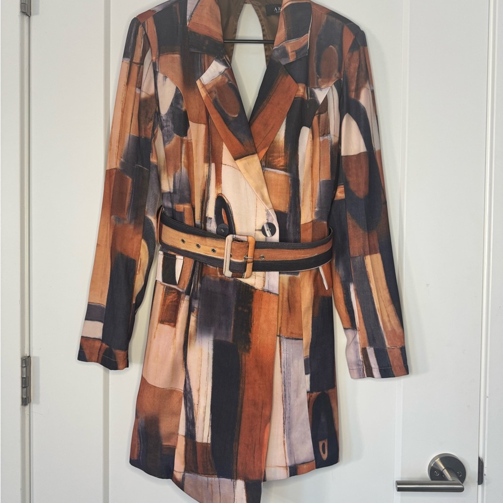 AKIRA Multicolor Patterned Coat